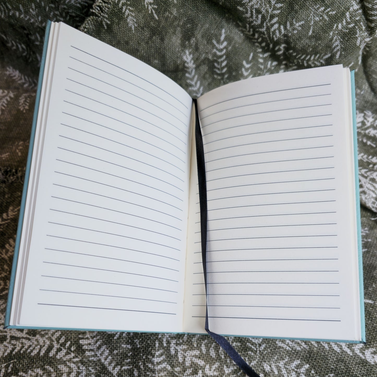 Jane Austen Quote Journal - Light Blue Leatherette