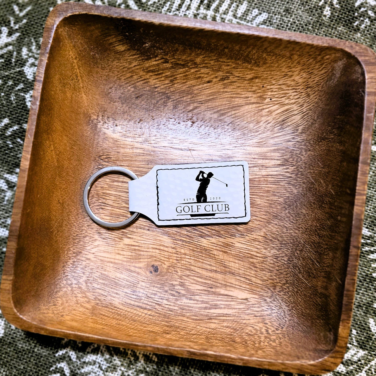 Custom Leatherette Keychain