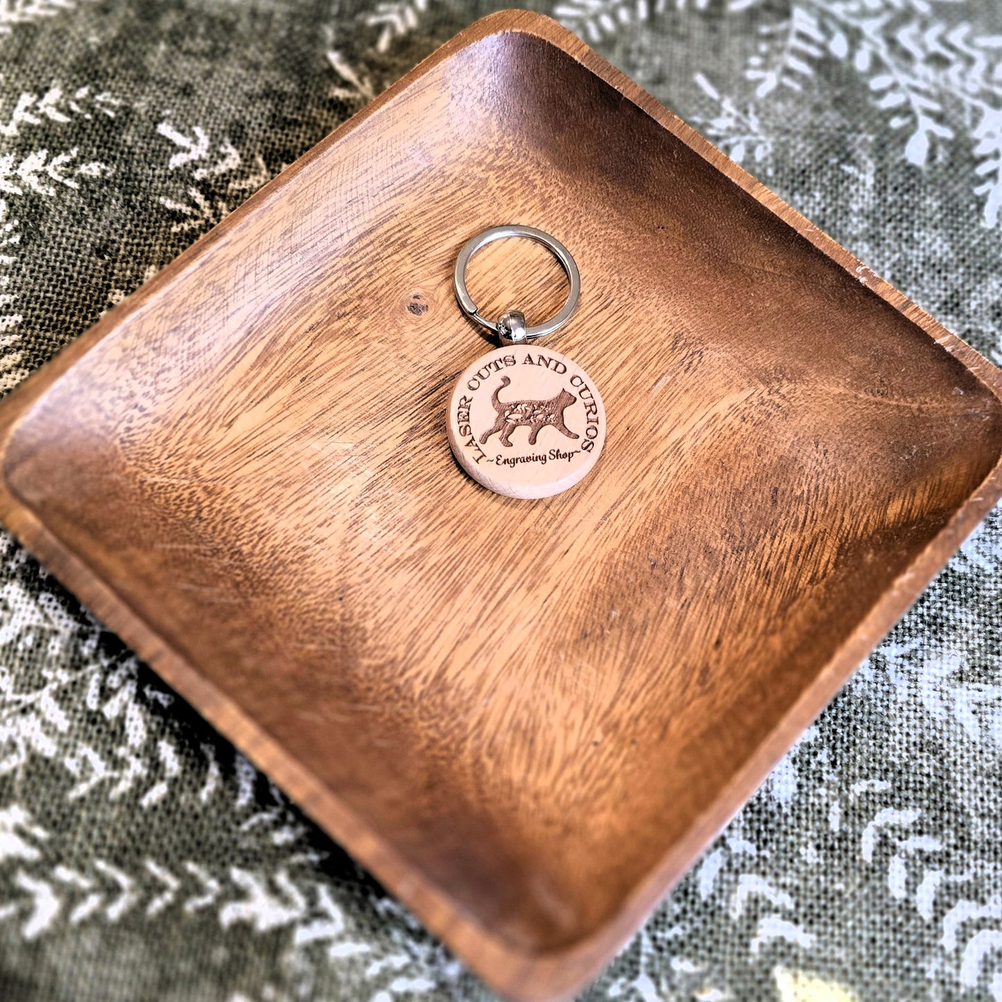 Custom Wood Keychain
