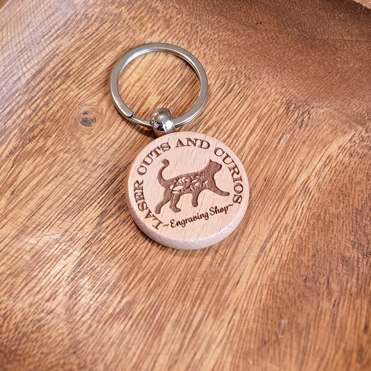 Custom Wood Keychain