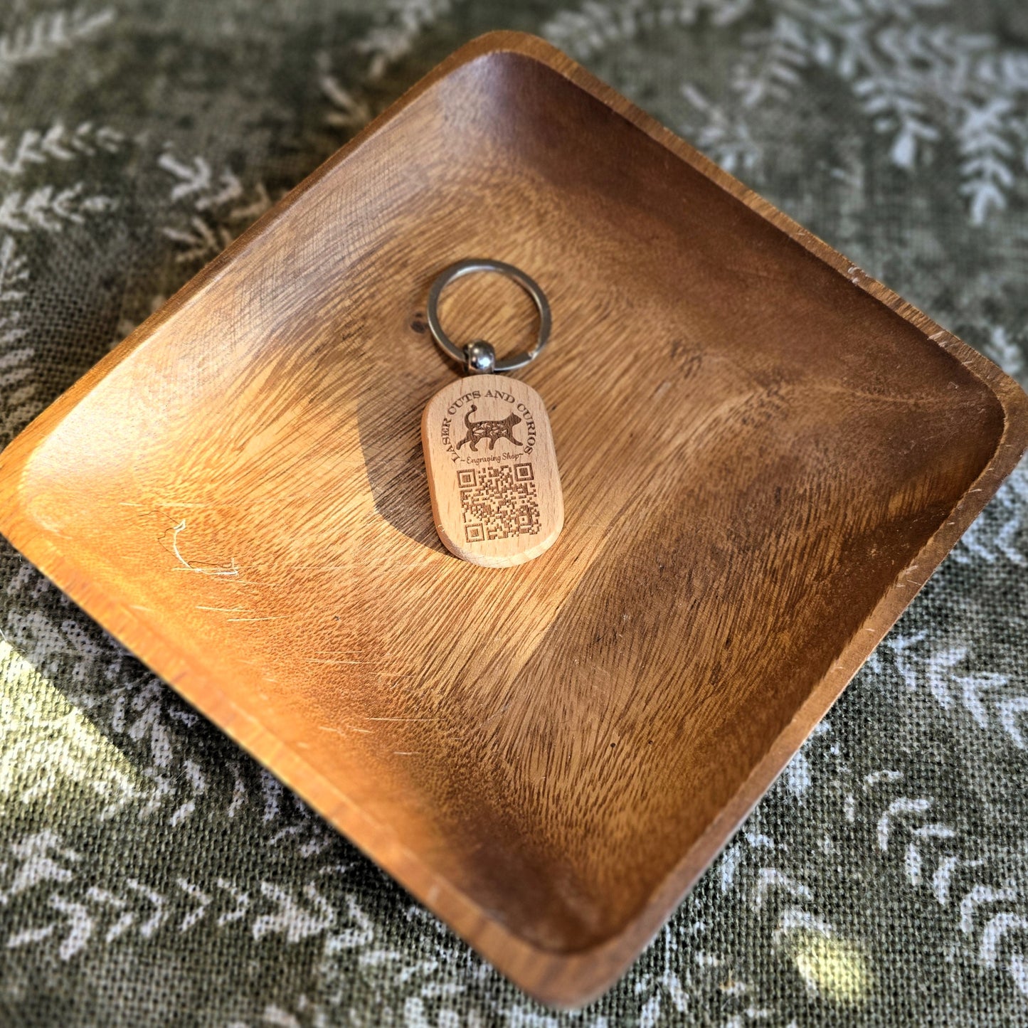 Custom Wood Keychain