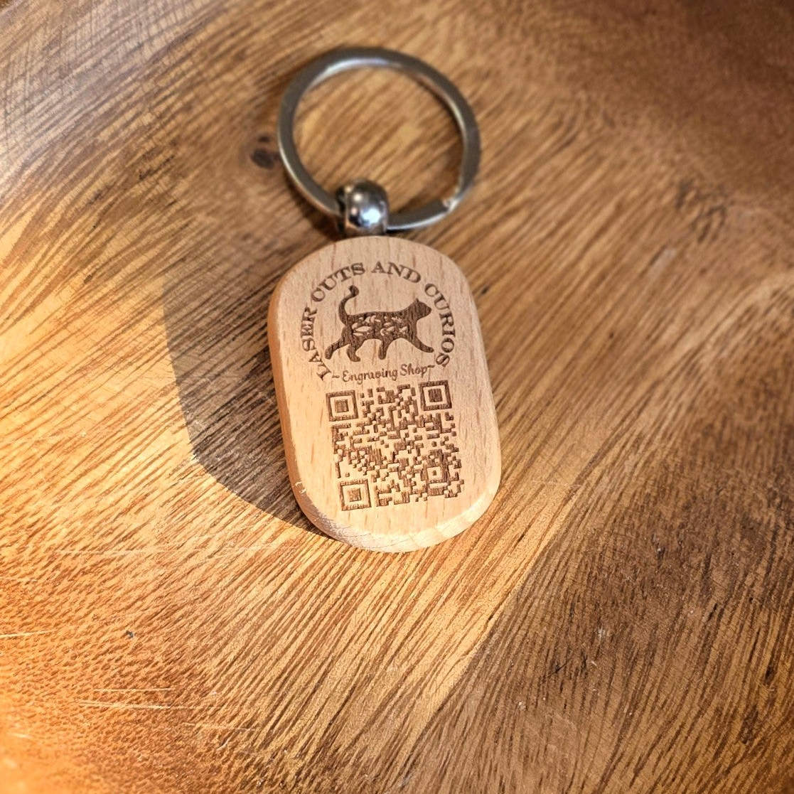 Custom Wood Keychain
