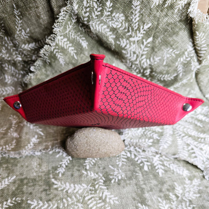 Dragon Leatherette Snap Tray - 9.75x9.75 Dice & Trinket Tray