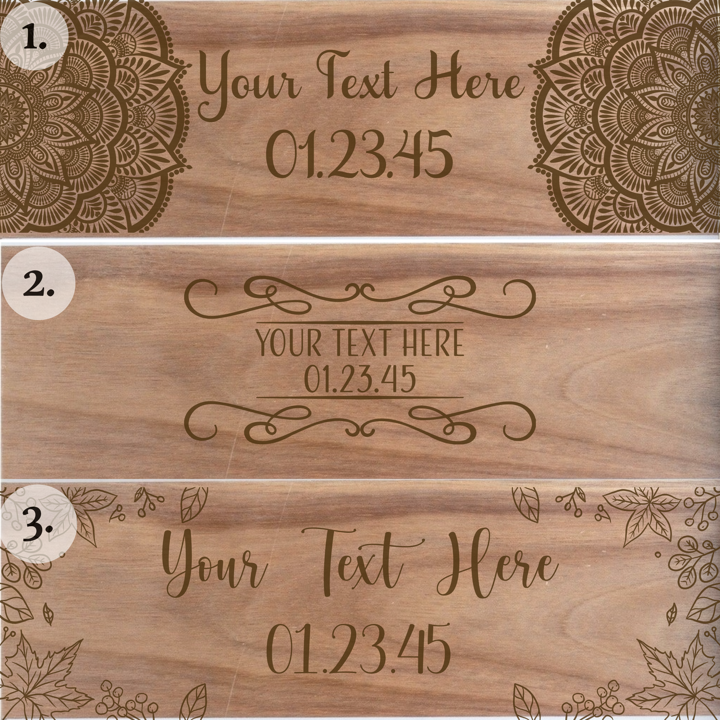 11 Piece Personalized Charcuterie Board Set - Acacia Wood & Marble