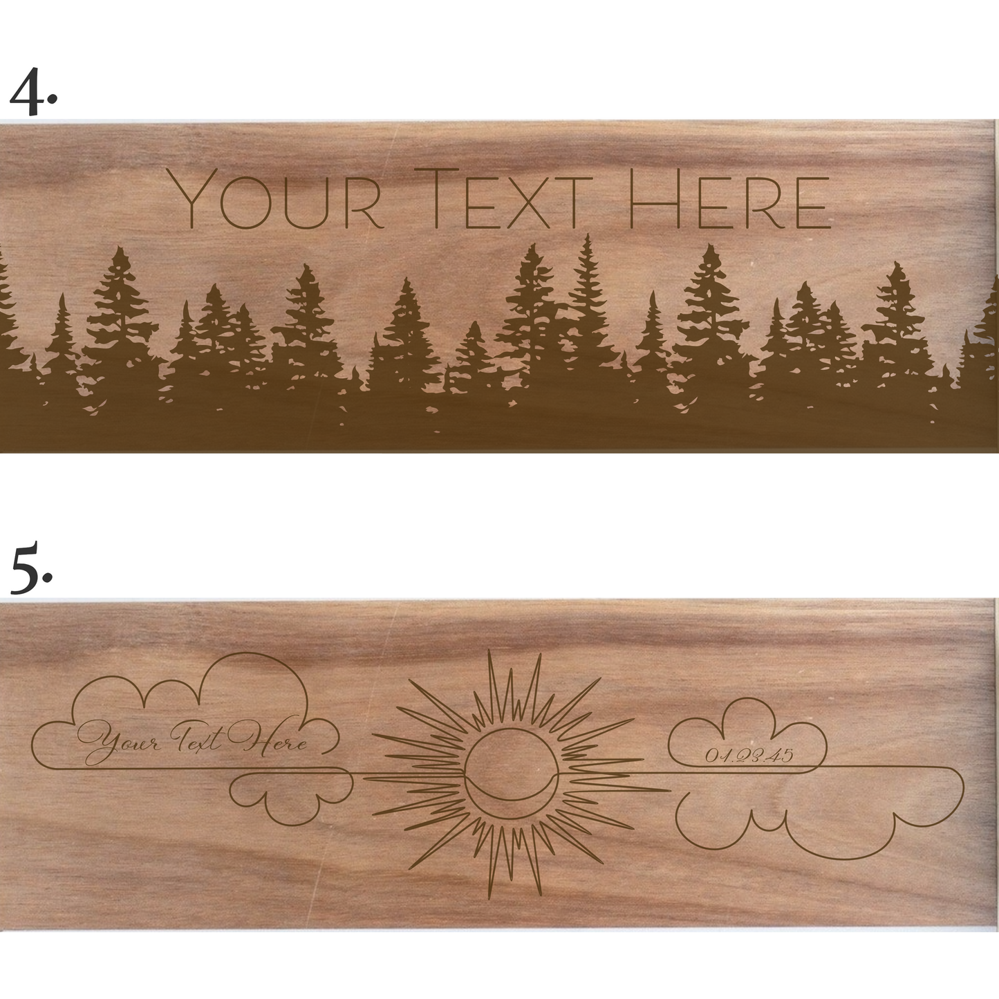 11 Piece Personalized Charcuterie Board Set - Acacia Wood & Marble