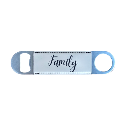 Personalized Leatherette Bottle Opener