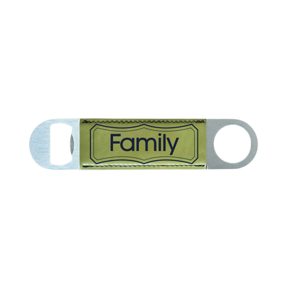 Personalized Leatherette Bottle Opener