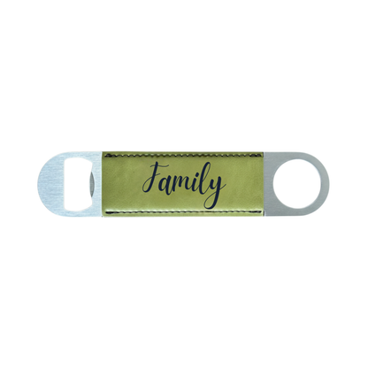 Personalized Leatherette Bottle Opener