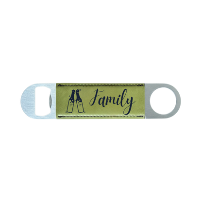 Personalized Leatherette Bottle Opener