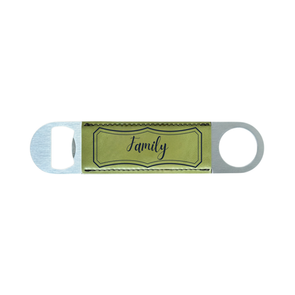 Personalized Leatherette Bottle Opener