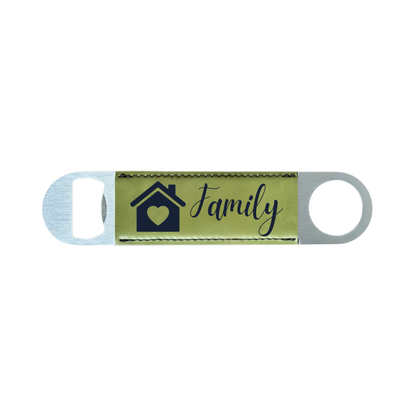 Personalized Leatherette Bottle Opener