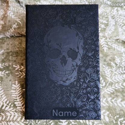 Skull & Wildflower Embossed Journal