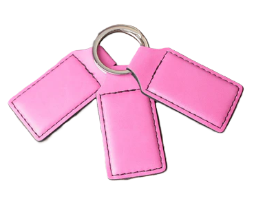Custom Leatherette Keychain