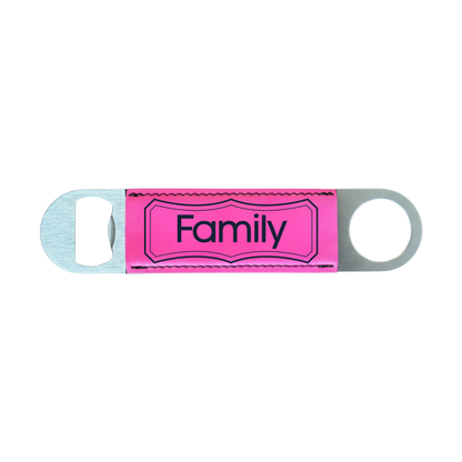 Personalized Leatherette Bottle Opener