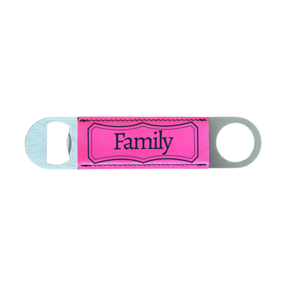 Personalized Leatherette Bottle Opener