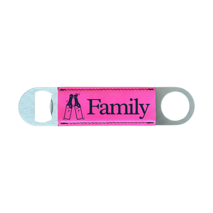 Personalized Leatherette Bottle Opener
