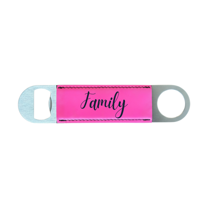Personalized Leatherette Bottle Opener
