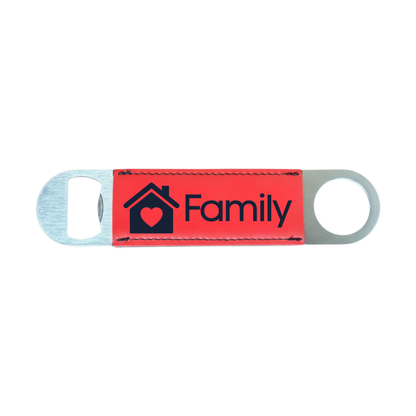 Personalized Leatherette Bottle Opener