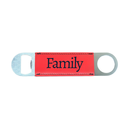 Personalized Leatherette Bottle Opener