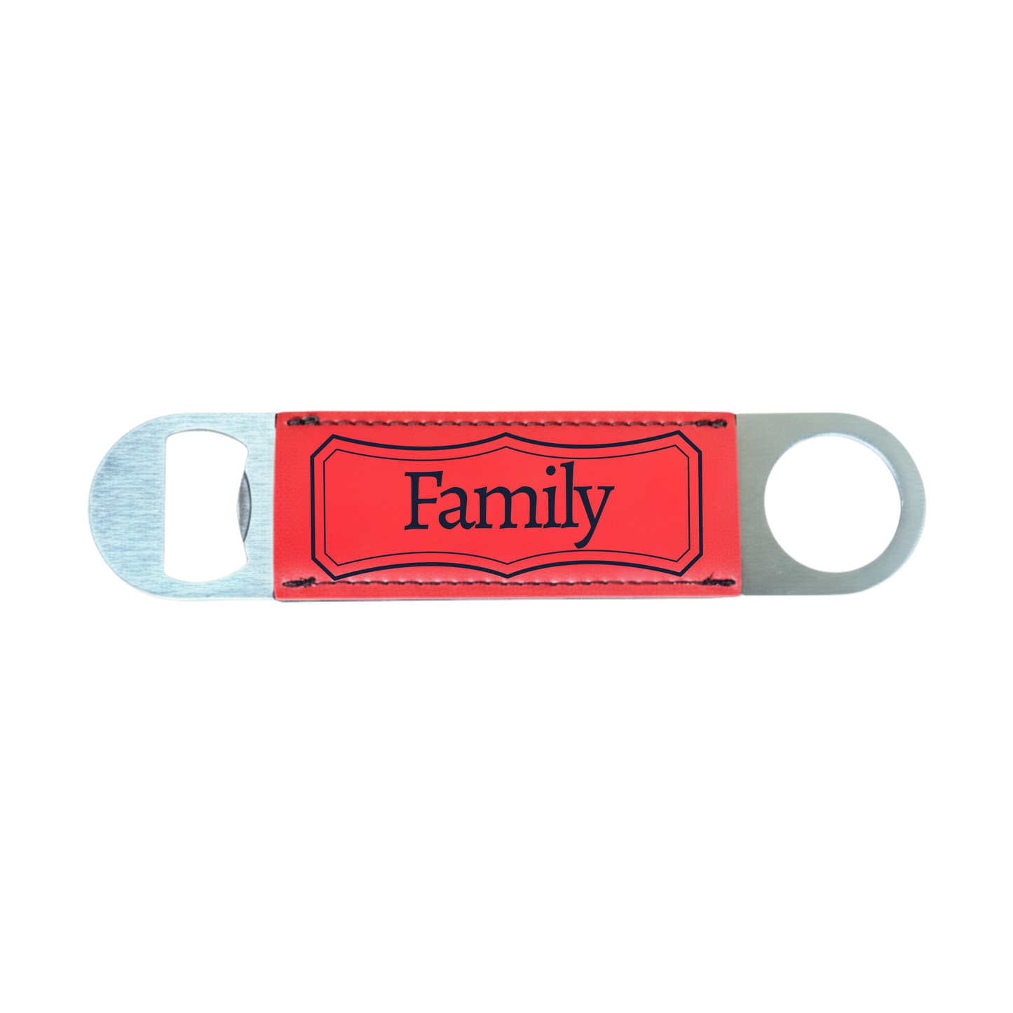 Personalized Leatherette Bottle Opener