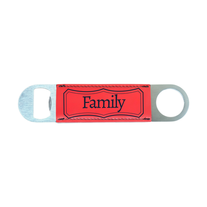 Personalized Leatherette Bottle Opener