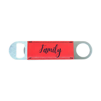 Personalized Leatherette Bottle Opener