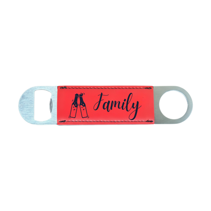 Personalized Leatherette Bottle Opener