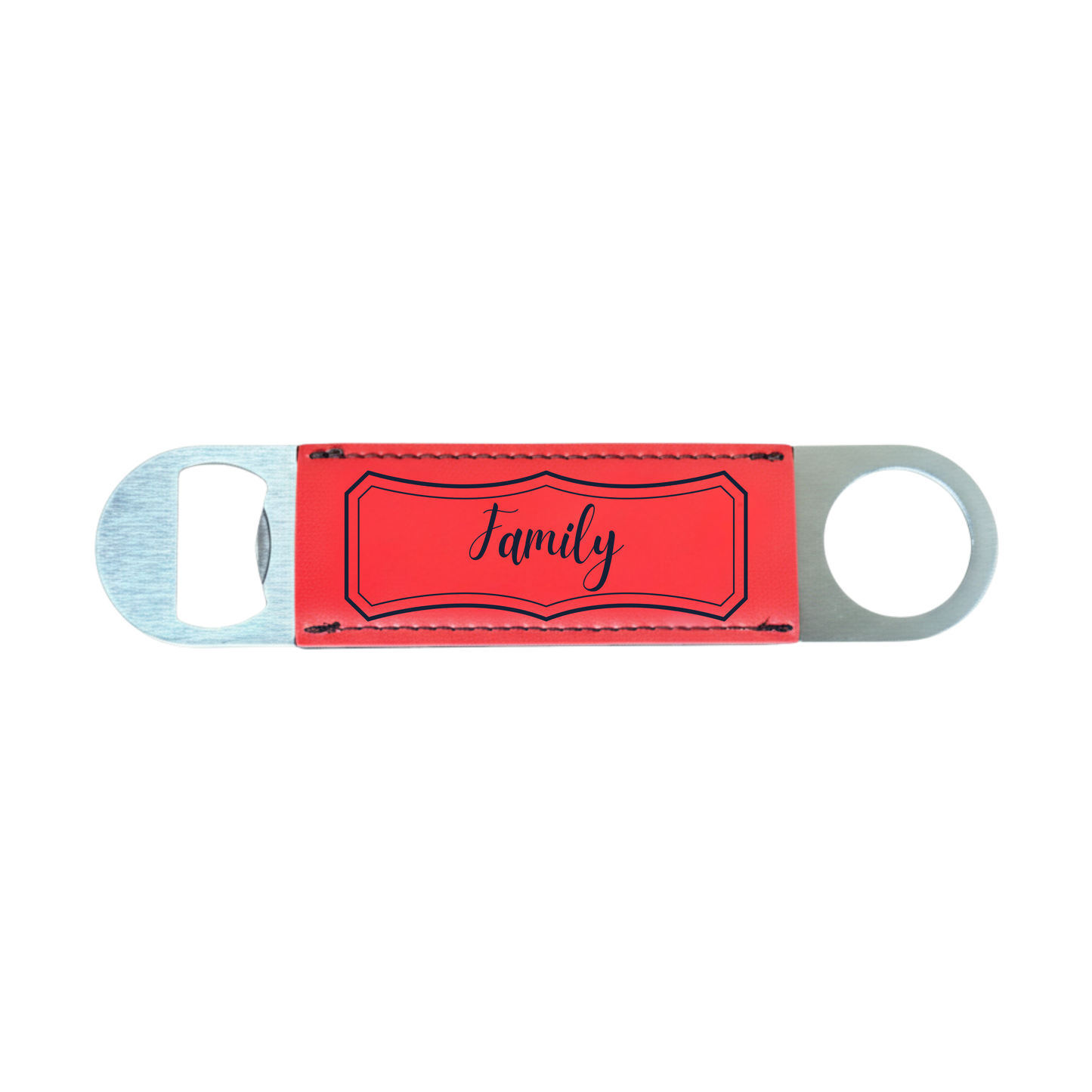 Personalized Leatherette Bottle Opener