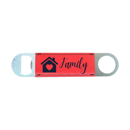 Personalized Leatherette Bottle Opener
