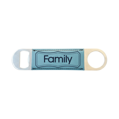Personalized Leatherette Bottle Opener