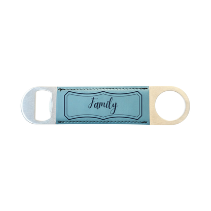 Personalized Leatherette Bottle Opener