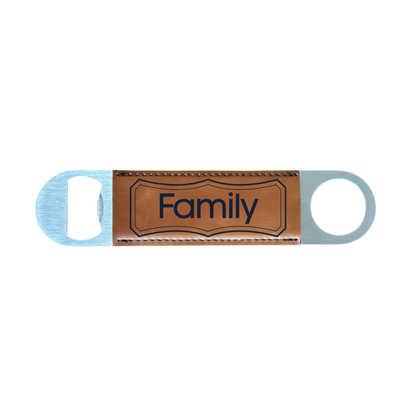 Personalized Leatherette Bottle Opener