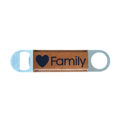 Personalized Leatherette Bottle Opener