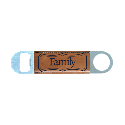Personalized Leatherette Bottle Opener