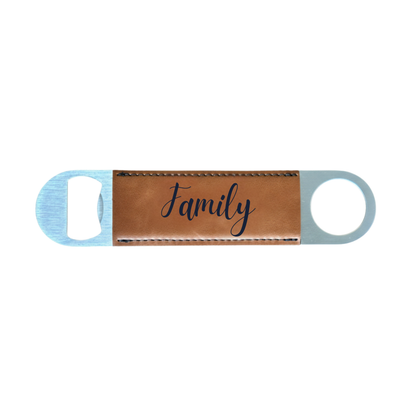 Personalized Leatherette Bottle Opener