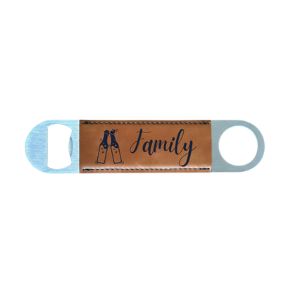 Personalized Leatherette Bottle Opener