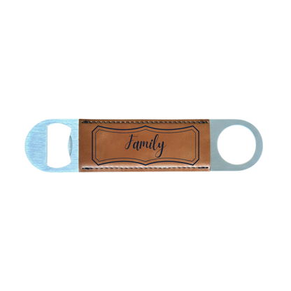 Personalized Leatherette Bottle Opener