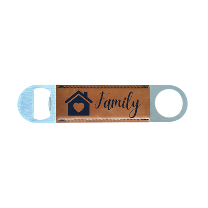Personalized Leatherette Bottle Opener