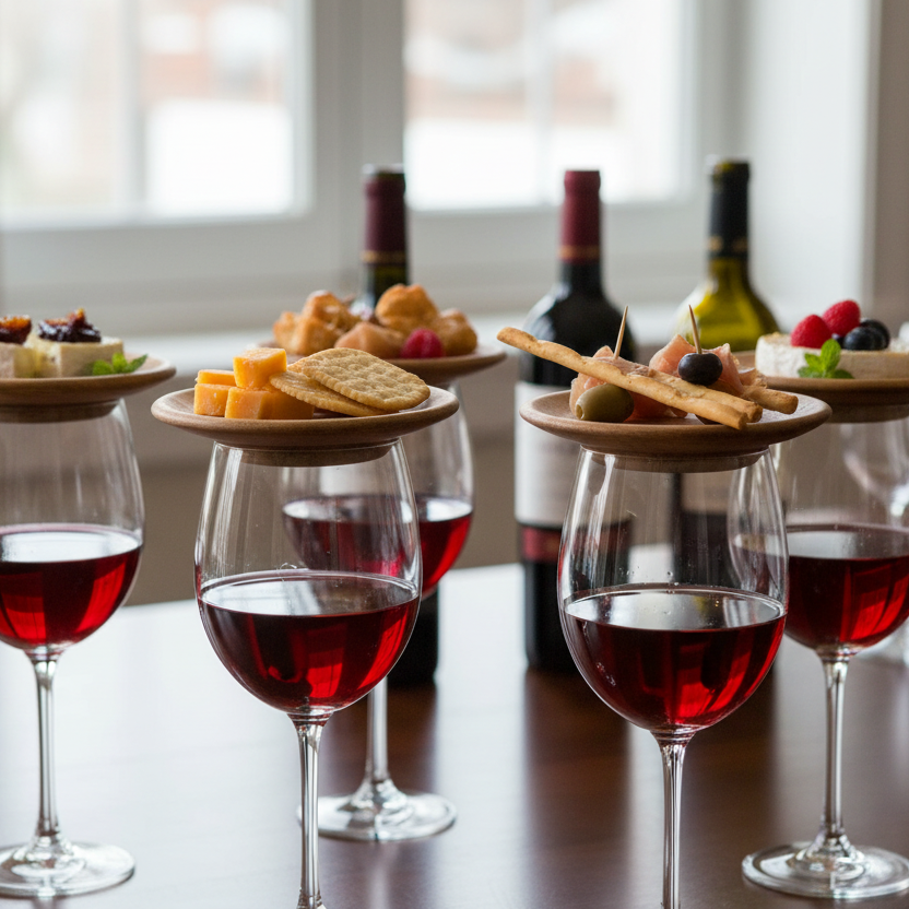Professional B2B Wine Glass Charcuterie Toppers
