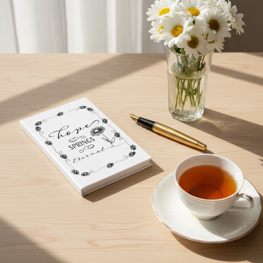 Styled journal product photo