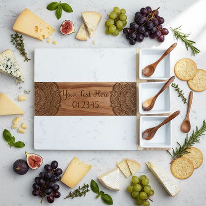 Styled serving board product photo