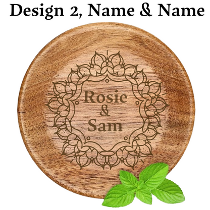 Personalized Wine Glass Charcuterie Toppers - Set of 4
