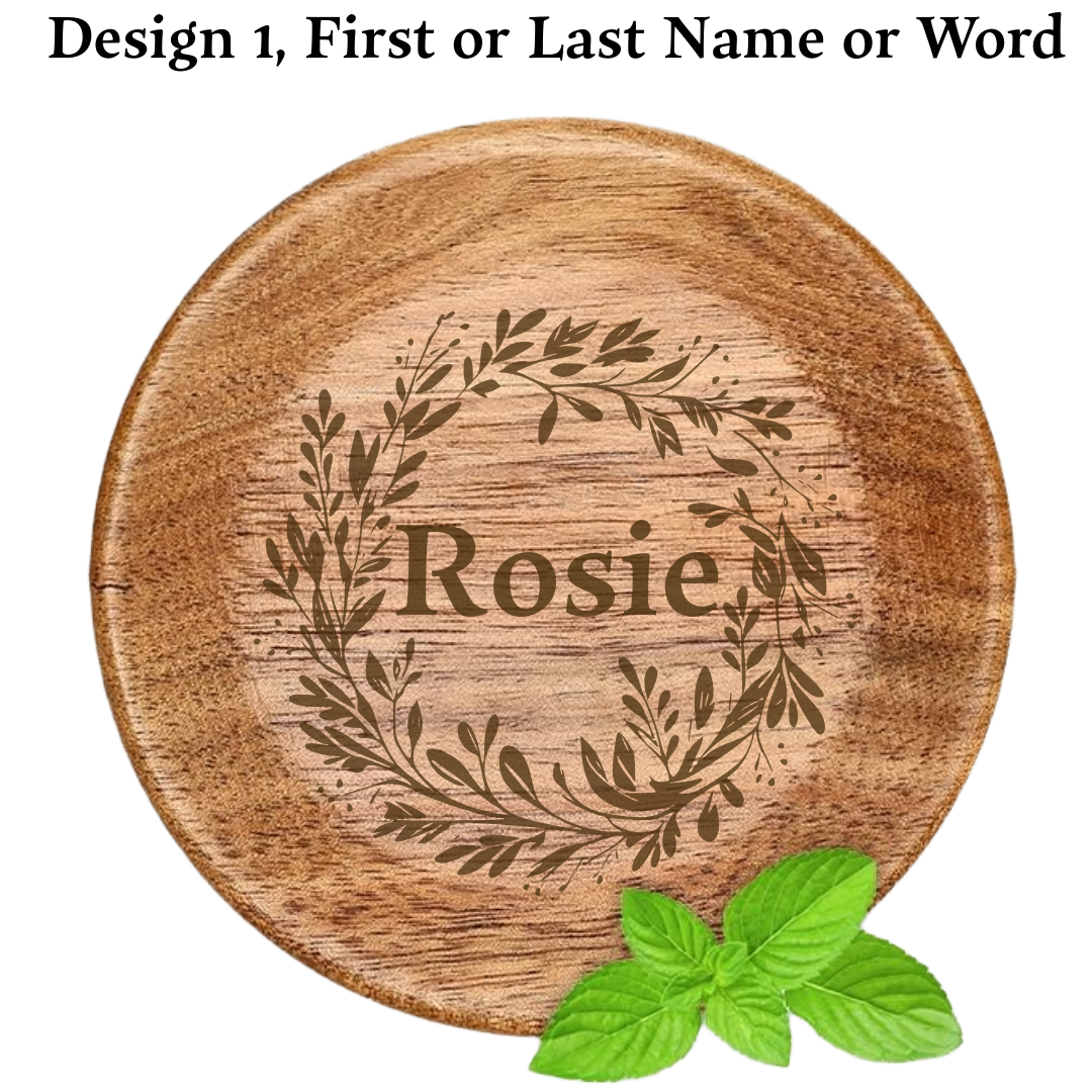 Personalized Wine Glass Charcuterie Toppers - Set of 4